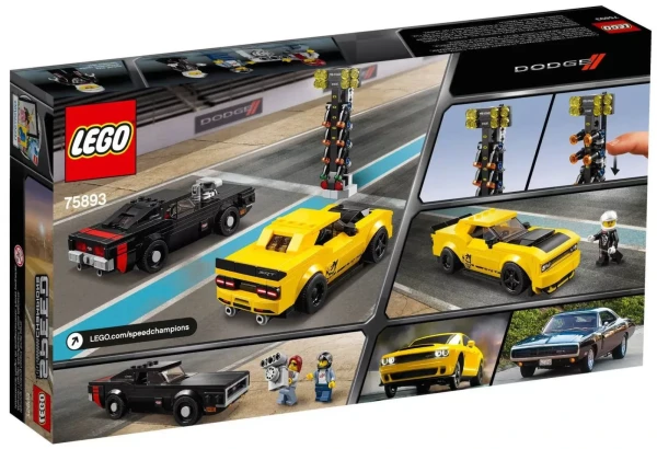 Speed Champions 75893 Додж Чэленджер 2018 и Додж Чарджер 1970