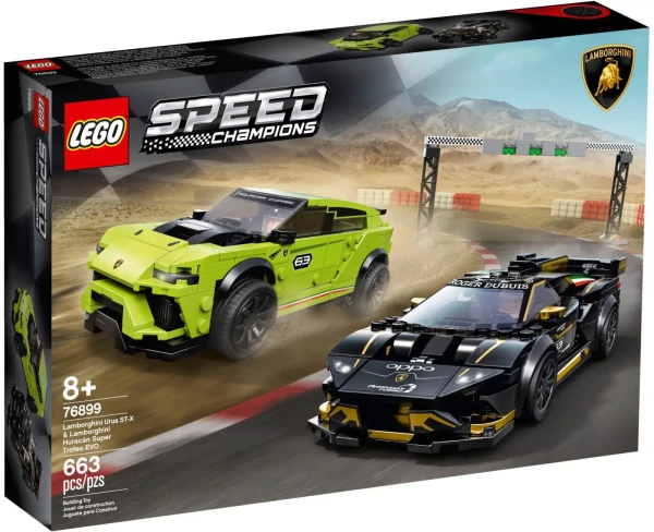 Speed Champions 76899 Lamborghini Urus ST-X and Lamborghini Huracan Super Trofeo EVO
