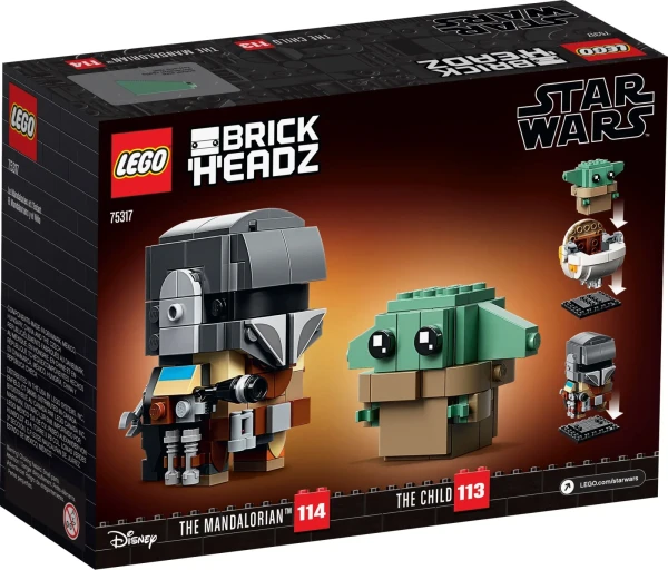 BrickHeadz 75317 Мандалорец и малыш