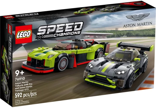 Speed Champions 76910 Aston Martin Valkyrie AMR Pro и Aston Martin Vantage GT3