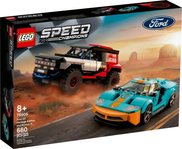Speed Champions 76905 Ford GT Heritage Edition and Bronco R