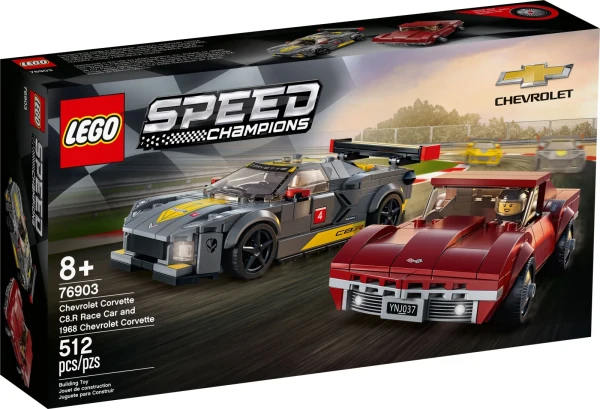 Speed Champions 76903 Chevrolet Corvette C8.R Race Car and 1968 Chevrolet Corvette