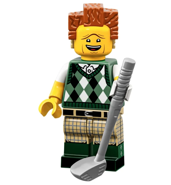 Minifigures 71023-12 Президент Бизнес с клюшкой для гольфа
