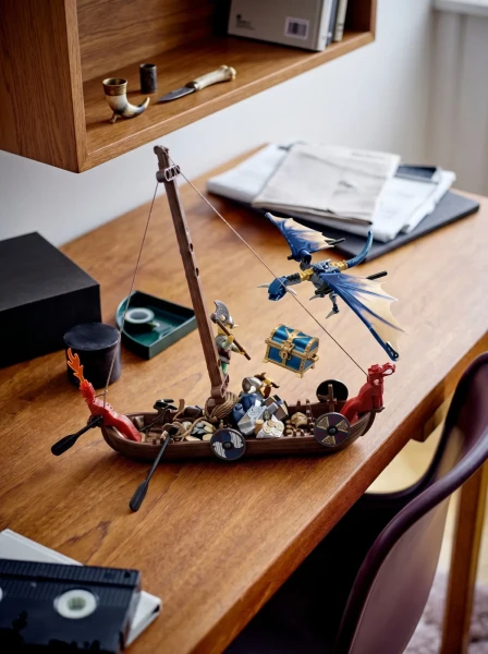 Эксклюзивные и Коллекционные Наборы LEGO 7016 Лодка викингов против дракона Виверна