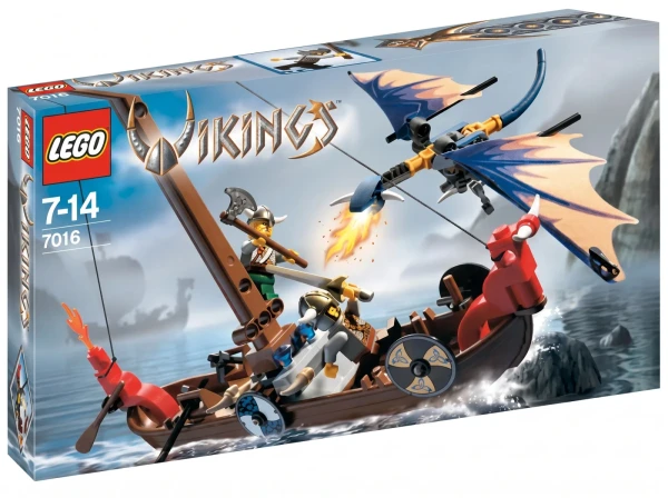Эксклюзивные и Коллекционные Наборы LEGO 7016 Лодка викингов против дракона Виверна