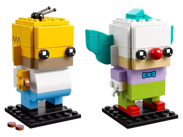BrickHeadz 41632 Гомер Симпсон и клоун Красти