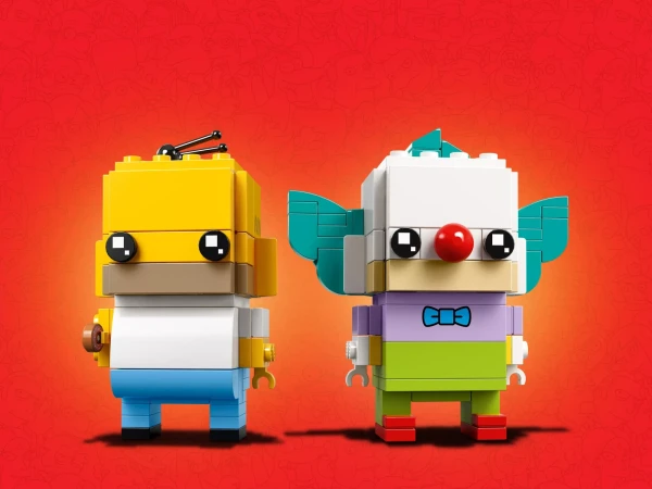 BrickHeadz 41632 Гомер Симпсон и клоун Красти