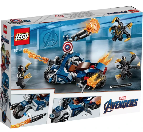 Marvel Super Heroes 76123 Набор LEGO 76123 «Капитан Америка: Атака Аутрайдеров»
