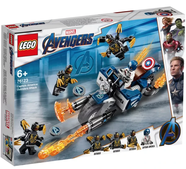 Marvel Super Heroes 76123 Набор LEGO 76123 «Капитан Америка: Атака Аутрайдеров»