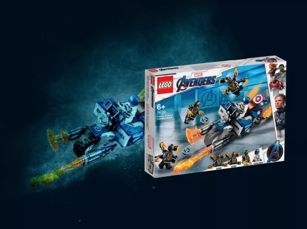 Marvel Super Heroes 76123 Набор LEGO 76123 «Капитан Америка: Атака Аутрайдеров»