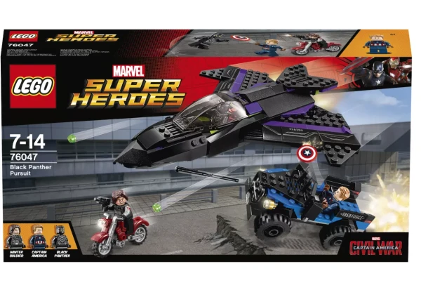 Marvel Super Heroes 76047 Редкий Набор LEGO 76047 «Погоня за Чёрной Пантерой»