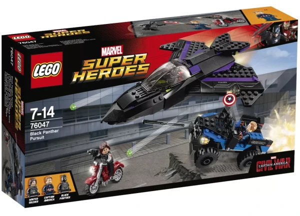 Marvel Super Heroes 76047 Редкий Набор LEGO 76047 «Погоня за Чёрной Пантерой»