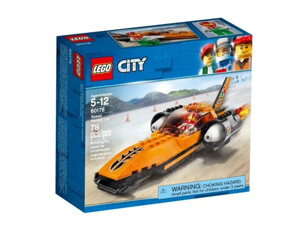 City 60178 Набор LEGO 60178 «Автомобиль, устанавливающий рекорд скорости»