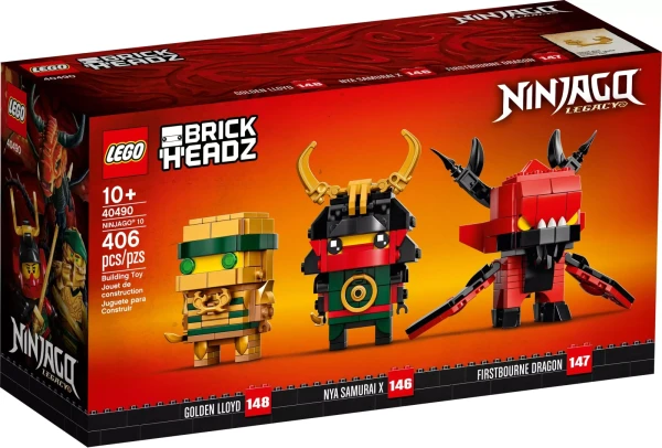 BrickHeadz 40490 Эксклюзивный набор LEGO BrickHeadz 40490 "Ninjago 10"