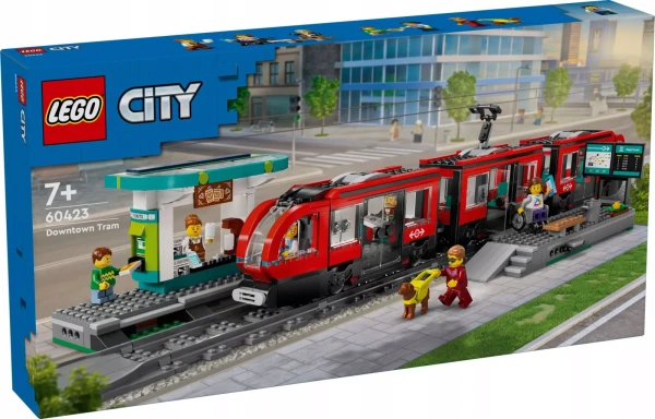 City 60423 Набор LEGO 60423 «Трамвай и станция в центре города»