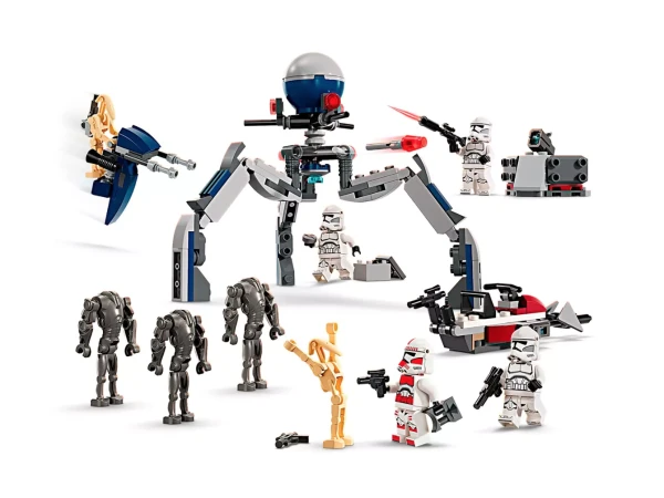 Star Wars 75372 Боевой набор солдат-клонов и боевых дроидов