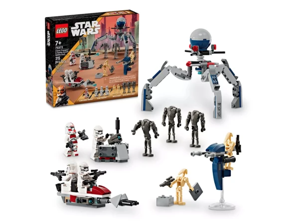 Star Wars 75372 Боевой набор солдат-клонов и боевых дроидов