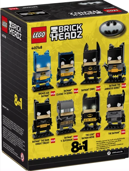 BrickHeadz 40748 Набор LEGO Brickheadz 40748 Бэтмен 8 в 1