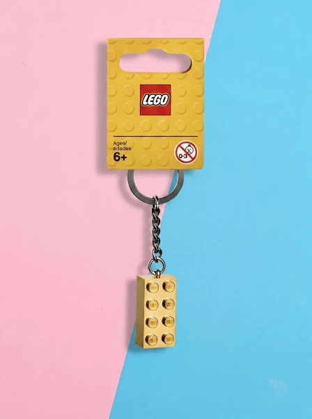 Брелки LEGO 850808 Брелок LEGO 850808 «Золотой 2x4 Stud»