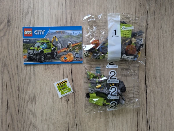 УЦЕНКА 60121987 НАБОР БЕЗ КОРОБКИ «LEGO 60121 Грузовик исследования вулкана»