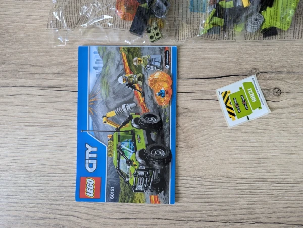 УЦЕНКА 60121987 НАБОР БЕЗ КОРОБКИ «LEGO 60121 Грузовик исследования вулкана»