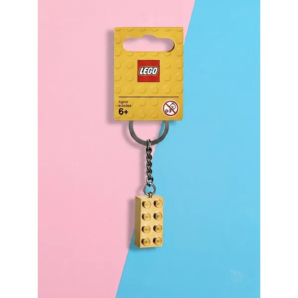 Брелки LEGO 850808 Брелок LEGO 850808 «Золотой 2x4 Stud» (Фото 1)