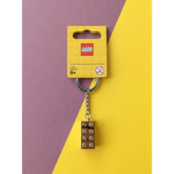 Брелки LEGO 850808 Брелок LEGO 850808 «Золотой 2x4 Stud» (Фото 3)