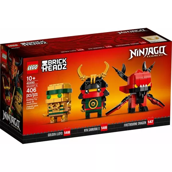 BrickHeadz 40490 Эксклюзивный набор LEGO BrickHeadz 40490 "Ninjago 10"