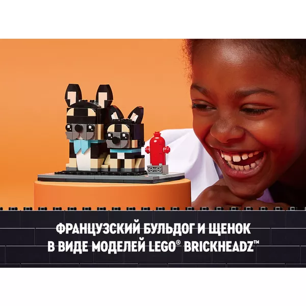 BrickHeadz 40544 Набор LEGO BrickHeadz 40544 «Французский бульдог» (Фото 9)