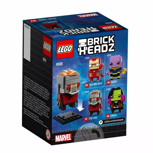 BrickHeadz 41606 Набор LEGO BrickHeadz 41606 «Звёздный лорд» (Фото 2)