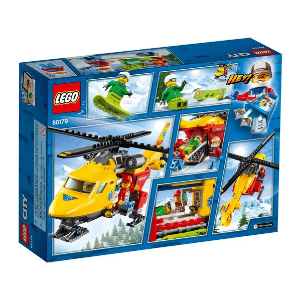 City 60179 Набор LEGO 60179 «Вертолет скорой помощи» (Фото 9)