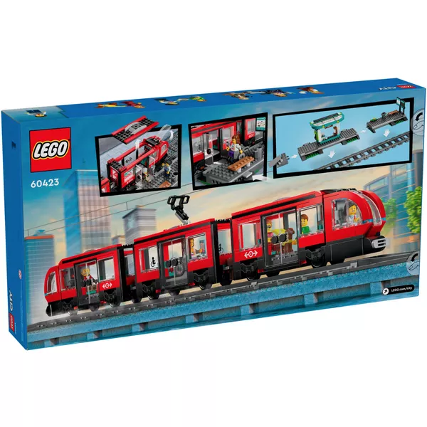 City 60423 Набор LEGO 60423 «Трамвай и станция в центре города» (Фото 2)