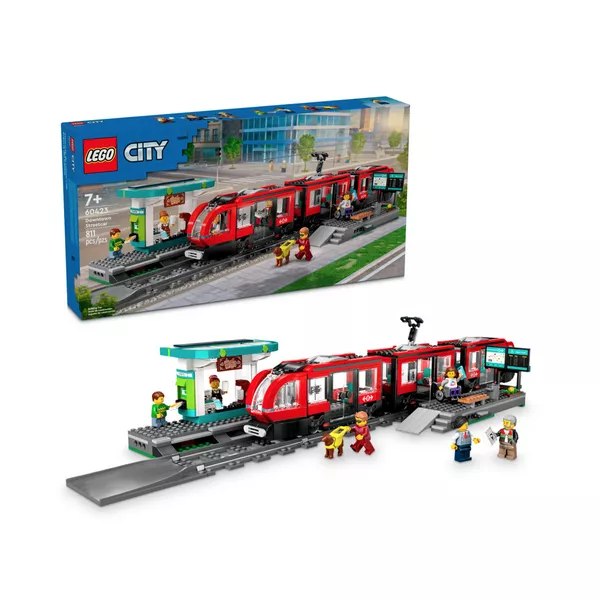 City 60423 Набор LEGO 60423 «Трамвай и станция в центре города» (Фото 4)