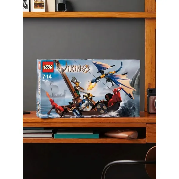 Эксклюзивные и Коллекционные Наборы LEGO 7016 Лодка викингов против дракона Виверна (Фото 2)