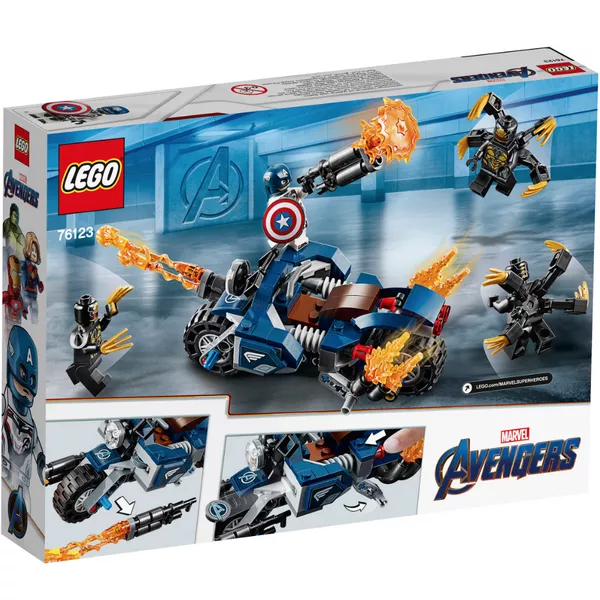 Marvel Super Heroes 76123 Набор LEGO 76123 «Капитан Америка: Атака Аутрайдеров» (Фото 2)