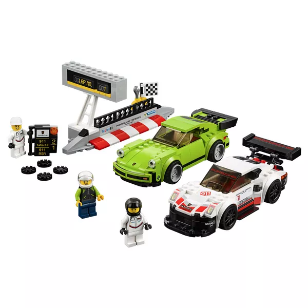 Speed Champions 75888 LEGO Speed Champions 75888 «Porsche 911 RSR и 911 Turbo 3.0» (Фото 5)