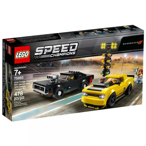 Speed Champions 75893 Додж Чэленджер 2018 и Додж Чарджер 1970