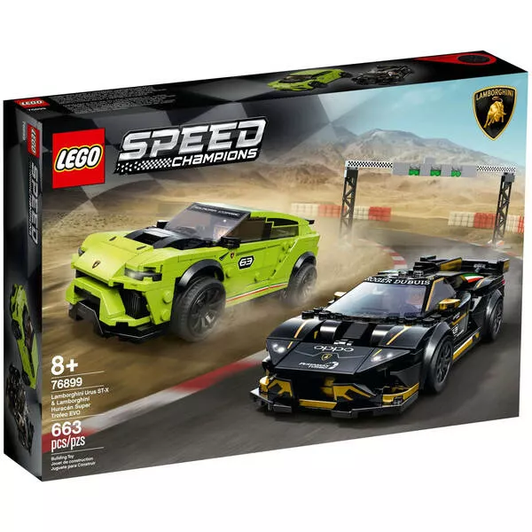Speed Champions 76899 Lamborghini Urus ST-X and Lamborghini Huracan Super Trofeo EVO