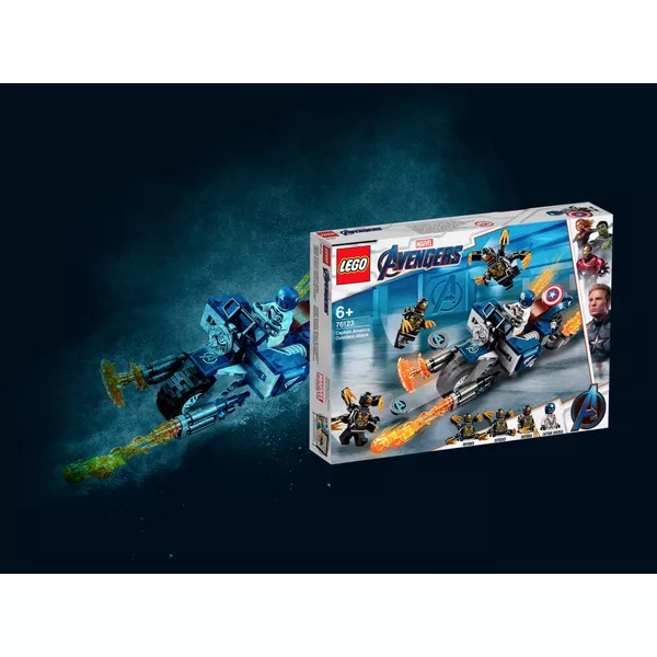 Super Heroes 76123 Набор LEGO 76123 «Капитан Америка: Атака Аутрайдеров» (Фото 11)