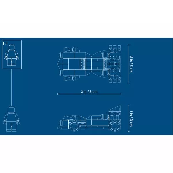 The LEGO Batman Movie 30526 Набор LEGO 30526 «Миниатюрный Бэтмобиль Ultimate» (Фото 5)